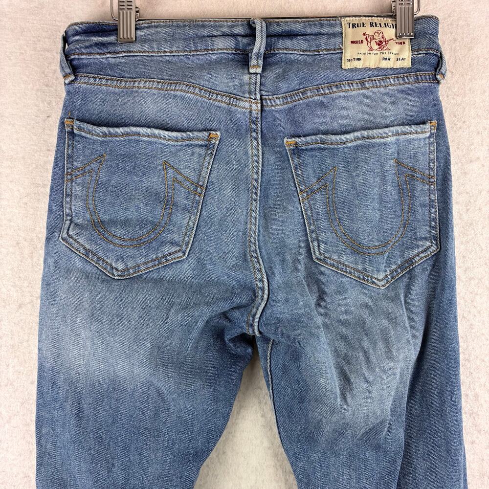 True Religion Jennie Curvy High Rise Skinny Women's 28 Distressed Fading Cotton - Picture 15 of 16
